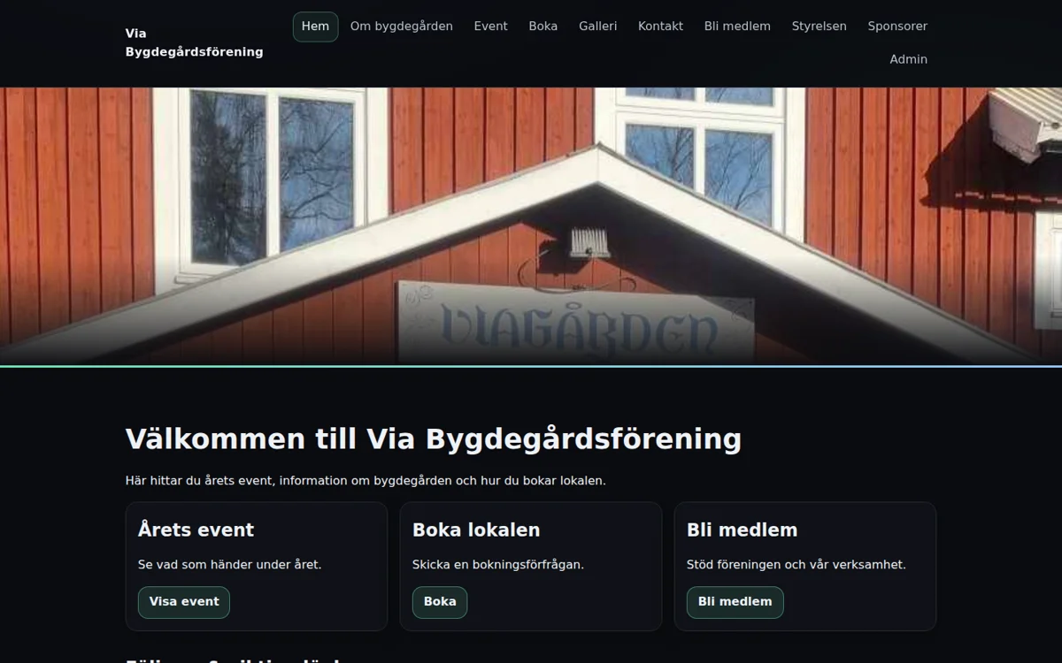 Via Bygdegårdsförening – logotyp